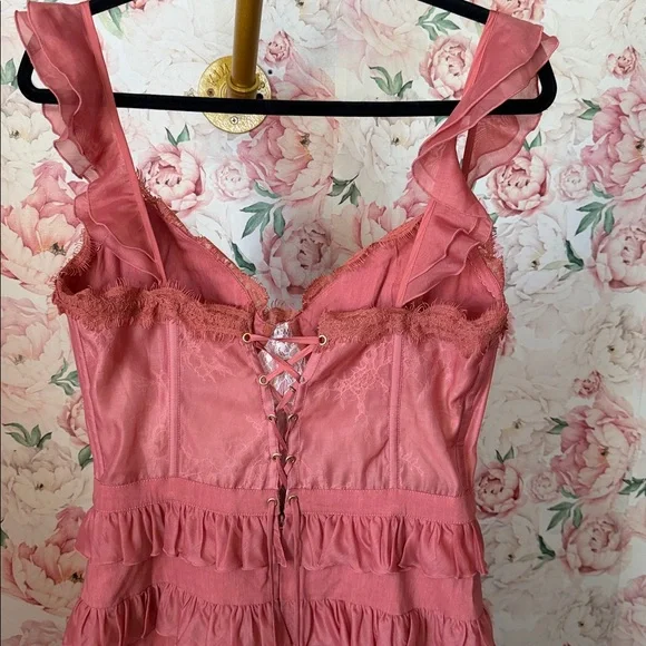 V. Chapman Fiorenza Midi Dress in Dusty Cedar - Picture 9 of 11